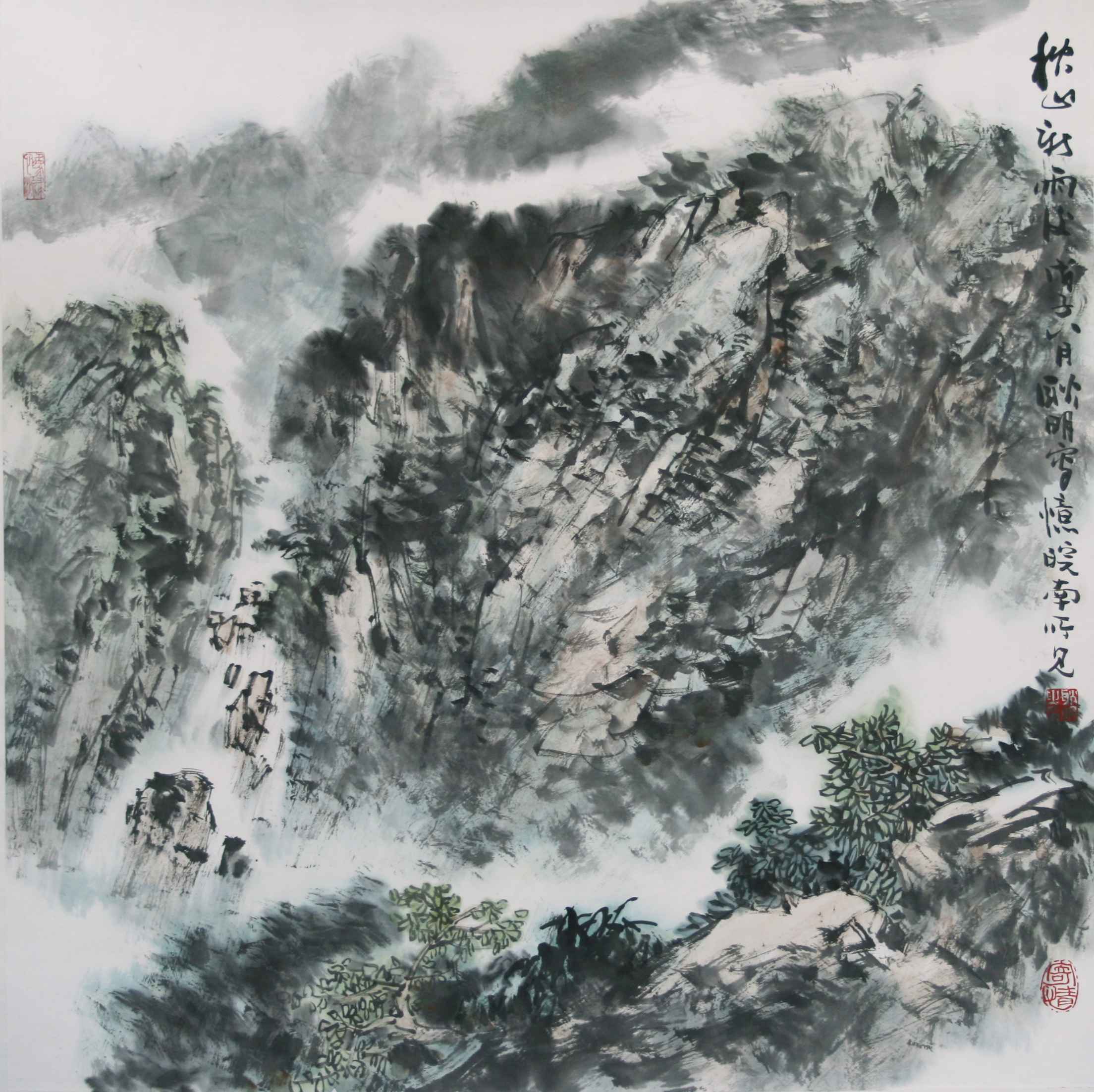 秋山新雨后_耿明作品